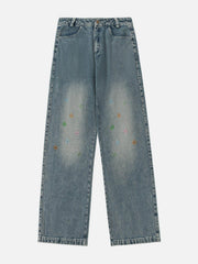 Colorful Star Loose Jeans
