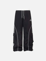 Contrast Striped Drawstring Sweatpants