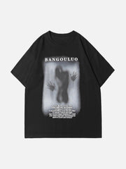 Dark Silhouette Print T-Shirt