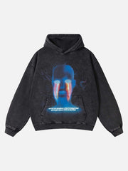 Dark Style Hooded Loose Sweatshirt