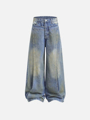 Deconstructive Patchwork Jeans