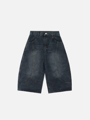 Deconstructive Washed Longline Jorts