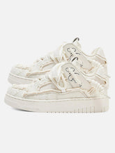 Destruction Series Tassel Contrast Color Sneakers
