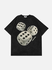 Dice Print Washed Tee