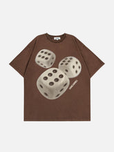 Dice Print Washed Tee
