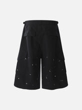 Dirty Dyed Distressed Cargo Jorts