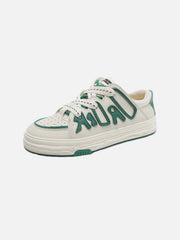 Dissolving Sole Patchwork Skate Shoes