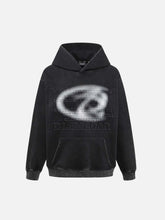 Distressed 3D Steel Print Hip-Hop Pullover Hoodie