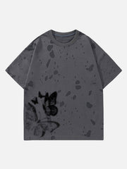 Distressed Butterfly Tee