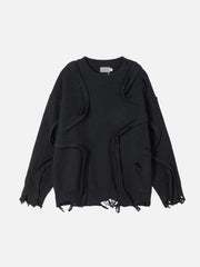 Distressed Deconstructive Patchwork Sweater