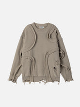 Distressed Deconstructive Patchwork Sweater