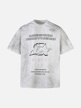 Distressed Dirty Dyed Print T-Shirt