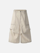 Distressed Multi-Pocket Cargo Jorts