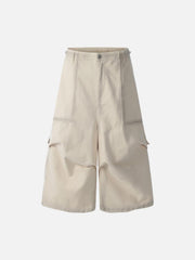 Distressed Multi-Pocket Cargo Jorts
