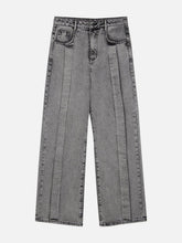 Distressed Patchwork Jeans