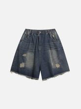Distressed Washed Jorts