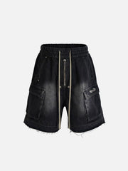 Drawstring Washed Jorts