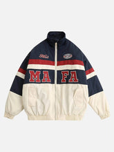 Embroidered Letter Patch Cotton Jacket