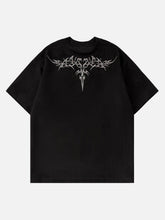Embroidery Suede Tee