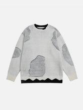 Fake Two Breakage Design Sweater