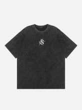 Flame Star Print Washed Tee
