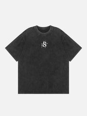 Flame Star Print Washed Tee