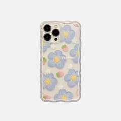 Flowers & Strawberries iPhone Case