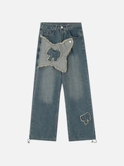 Fringe Bow Jeans
