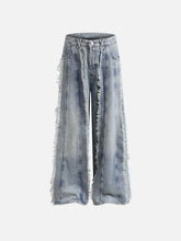Fringe Washed Jeans