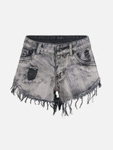 Fringe Washed Shorts