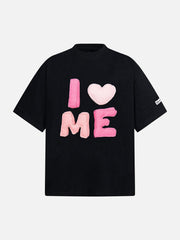 Fun "I Love Me" Embroidered T-Shirt