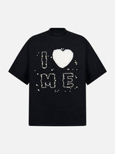 Fun "Love Me" Embellished T-Shirt