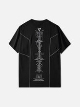 Functional Reflective Strip Print Cotton Tee
