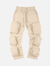 Functional Wind Zipper Multi-Pocket Work Pants
