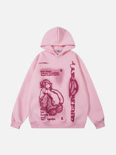 Funny Cartoon Print Hoodie