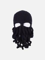 Funny Knit Masked Octopus Hat