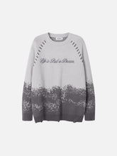Gradient Dyed Embroidered Sweater
