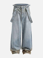 Gradient Washed Loose Jeans