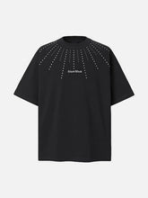Heavy Rhinestone Short-Sleeve T-Shirt