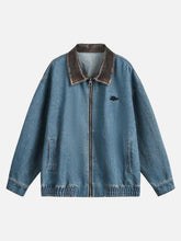 Heavy Washed Denim Work Jacket