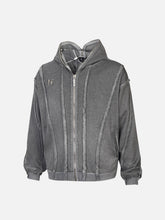 Heavyweight Batik Washed Distressed Hoodie