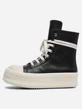 High-Top Side Zipper Platform Sneakers