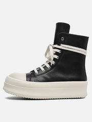 High-Top Side Zipper Platform Sneakers