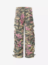 Hip-Hop Camouflage Cargo Pants with Multi-Pockets
