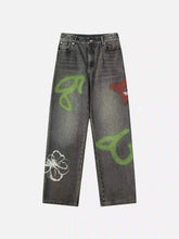 Hip Hop Street Graffiti Jeans