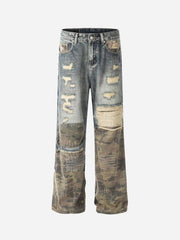 Hip Hop Street Heavy Duty Ripped Jeans