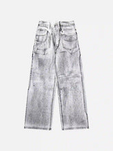 Hip-Hop Style Painted Dirty Jeans