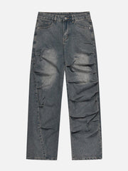 Irregular Wrinkle Jeans