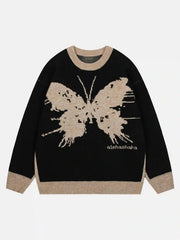 Jacquard Butterfly Sweater