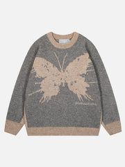 Jacquard Butterfly Sweater